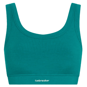 Brassiere Icebreaker Merino Blend Rib Lotus Bra Women TIDAL TEAL
