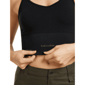 Brassiere Icebreaker Merino Blend 260 Seamless Rib Strappy Tank Women PINK QUARTZ