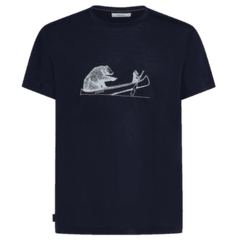T-shirt a manches courtes Icebreaker Merino Blend Core SS Tee Canoe Companions Men Midnight Navy