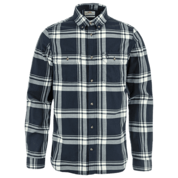Chemises a manches longues Fjällräven ÖVIK LITE FLANNEL SHIRT MEN Dark Navy-Chalk White