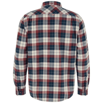 Chemises a manches longues Fjällräven Singi Heavy Flannel Shirt Men Dark Navy-Maroon