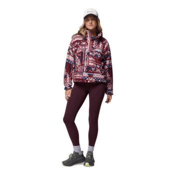 Sweat-shirt Columbia Helvetia™ II Printed Cropped Half Snap Women Antique Mauve, Geomix 555