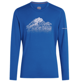 T-shirt a manches longues Icebreaker Merino 200 Oasis LS Crewe Rising Light Men LAZURITE