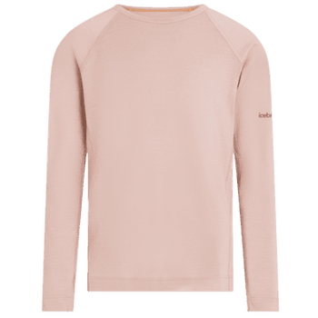 T-shirt a manches longues Icebreaker Oasis LS Crewe Kids PINK QUARTZ