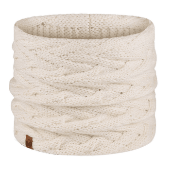 Cache-cou Buff KNITTED & FLEECE NECKWARMER CARYN CARYN WHITE