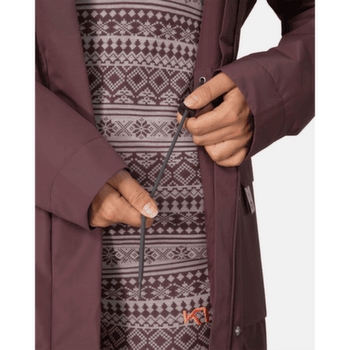 Veste longue Kari Traa Mona Parka COCOA/COCOA POWDER