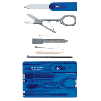 Couteau Victorinox SwissCard (0.7122.T2) Sapphire Translucent