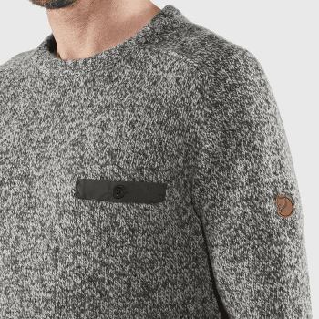 Pull Fjällräven Lada Round-neck Sweater Men Chalk White