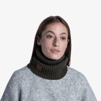 Cache-cou Buff Knitted Neckwarmer Norval Graphite NORVAL ORCHID