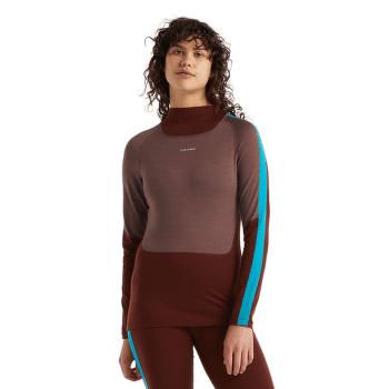 T-shirt a manches longues Icebreaker Sonebula LS High Neck 200 Women MID NVY/ROYAL NVY/SNOW/CB