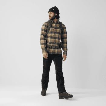Chemises a manches longues Fjällräven Singi Heavy Flannel Shirt Men Dark Navy-Buckwheat Brown