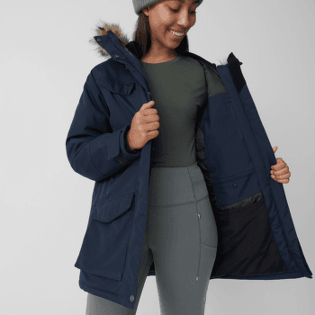 Veste longue Fjällräven Nuuk Parka Women Black