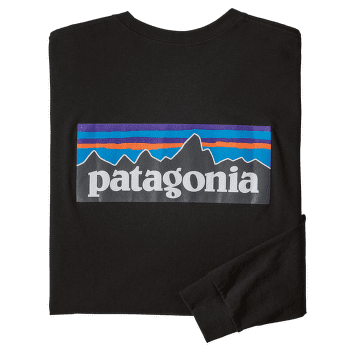 T-shirt a manches longues Patagonia Long-Sleeved P-6 Logo Responsibili-Tee Men Black