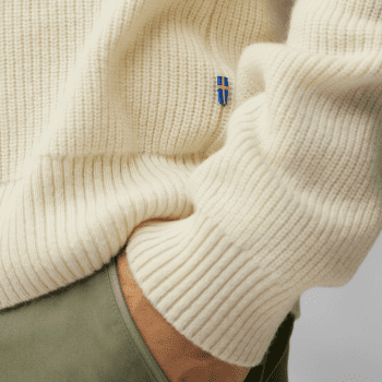 Pull Fjällräven Övik Rib Sweater Men Chalk White