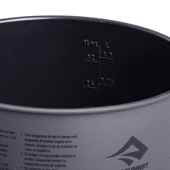 Casserole Sea to Summit Frontier UL Pot - 2L Aluminium Hard Anodised Grey