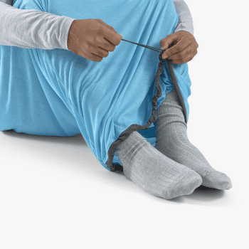 Insert de sac de couchage Sea to Summit Breeze Sleeping Bag Liner - Mummy w/ Drawcord - standard Blue Atoll