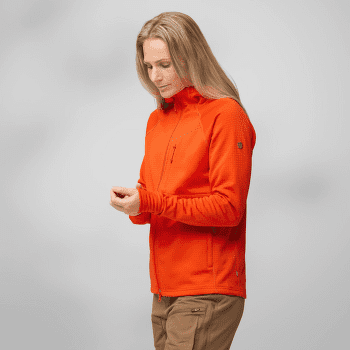 Sweat-shirt Fjällräven Abisko Grid Fleece Hoodie Women Breeze Blue
