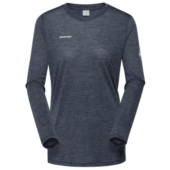 T-shirt a manches longues Mammut Tree Wool FL Longsleeve Women marine melange 5784