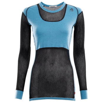 T-shirt a manches longues Aclima WoolNet Crew Neckt Women Azure Blue / Jet Black