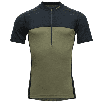 T-shirt a manches courtes Devold Lauparen Merino 190 Zip Tee Men 284A INK/LICHEN/BLACK