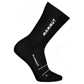 Chaussettes Mammut TRAIL RUNNING TARGETED CUSHION CREW SOCKS black-white 0047