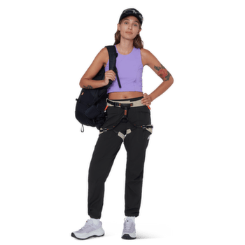 Pantalons Mammut SENDER CLIMBING PANTS WOMEN 3818 dark mammut red
