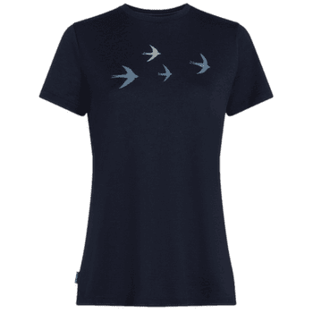 T-shirt a manches courtes Icebreaker Merino 150 Tech Lite SS Tee Bird Transit Women Midnight Navy