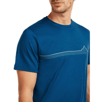 T-shirt a manches courtes Icebreaker Merino 150 Tech Lite SS Tee Range Stripes Men ATLANTIS