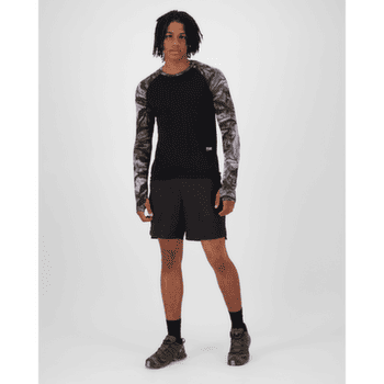 T-shirt a manches longues Mons Royale Temple Merino Long Sleeve Men Rock Camo/Black