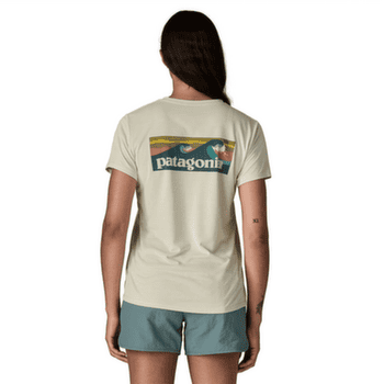 T-shirt a manches courtes Patagonia Cap Cool Daily Shirt - Boardshort Logo Women Aquatic Blue - Light Aquatic Blue X-Dye
