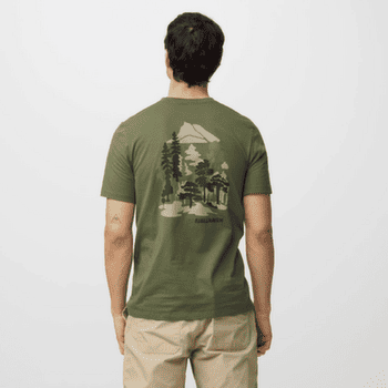 T-shirt a manches courtes Fjällräven SWEDISH FOREST T-SHIRT MEN Laurel Green