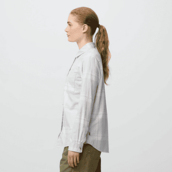 Chemises a manches longues Fjällräven ÖVIK LITE FLANNEL SHIRT WOMEN Lavender Mist-Eggshell