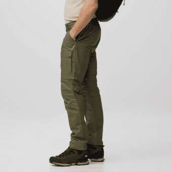 Pantalons Fjällräven ABISKO HYBRID TRAIL TROUSERS ZIP-OFF MEN Laurel Green