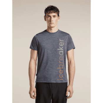 T-shirt a manches courtes Icebreaker Merino Blend 125 Cool-Lite Sphere SS Tee IB Vertical Men Midnight Navy Hthr