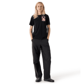 T-shirt a manches courtes Arcteryx Krag SL Cotton Superbloom Crew SS Women Black