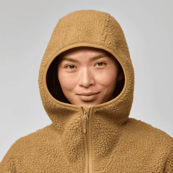 Veste Fjällräven Vardag Pile Fleece Long Women Black Oak