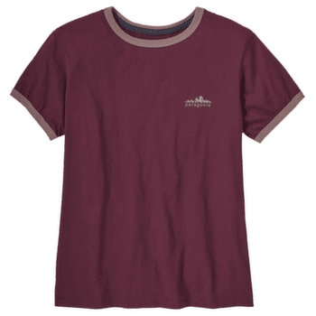 T-shirt a manches courtes Patagonia FITZ ROY FOOTHILLS RINGER TEE Women Berry Fig