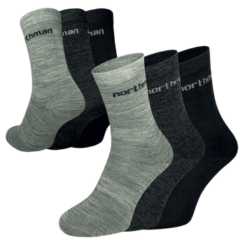 Chaussettes Northman Liner Merino 3-pack Mix