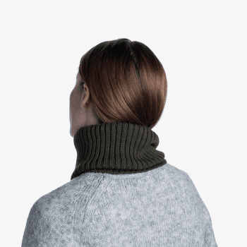 Cache-cou Buff Knitted Neckwarmer Norval Graphite NORVAL ORCHID