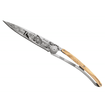 Couteau Deejo Tattoo Van life olive wood