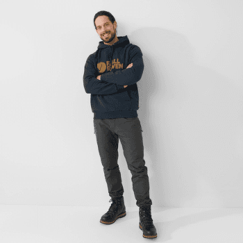 Sweat-shirt Fjällräven Fjällräven Logo Hoodie Men Dark Navy