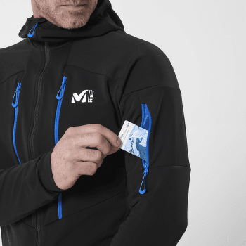 Veste Millet Pierra Ment Hoodie Men DARK DENIM/ACID GREEN