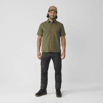 Chemises a manches courtes Fjällräven Övik Lite Shirt SS Men Dark Navy-Dawn Blue