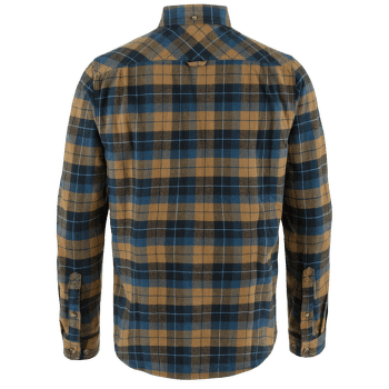 Chemises a manches longues Fjällräven Singi Heavy Flannel Shirt Men Dark Navy-Buckwheat Brown