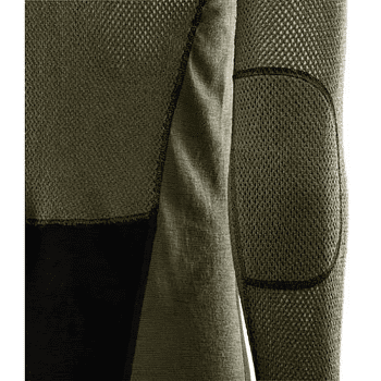 T-shirt a manches longues Aclima WoolNet Mockneck Shirt Men Jet Black / Olive Night / Dill