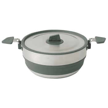 Casserole Sea to Summit Detour Stainless Steel Collapsible Pot - 3L Laurel Wreath Green