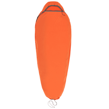 Insert de sac de couchage Sea to Summit Reactor Extreme Sleeping Bag Liner - Mummy w/ Drawcord Standard Spicy Orange
