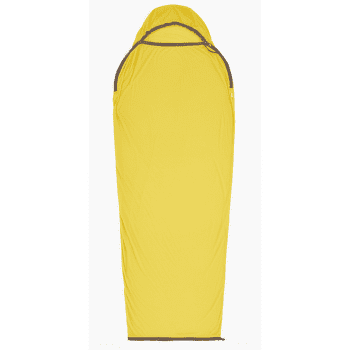 Insert de sac de couchage Sea to Summit Reactor Sleeping Bag Liner - Mummy w/ Drawcord- Compact Sulphur Yellow