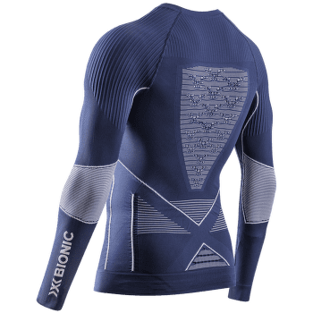 T-shirt a manches longues X-Bionic Energy Accumulator 4.0 Shirt Round Neck Men Marine/Optical White