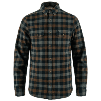 Chemises a manches longues Fjällräven Skog Shirt Men Dark Navy-Dark Oak